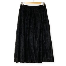 theory luxe Floral Lace Prissi Easy Long Skirt, Size 40, Black Women USED
