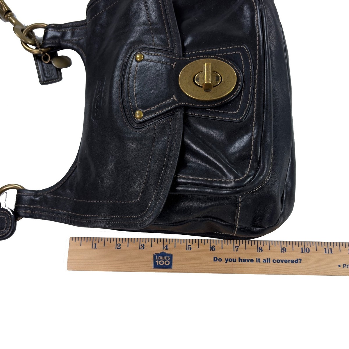 Coach 65th Anniversary Legacy Black Leather Hippie Crossbody Bag