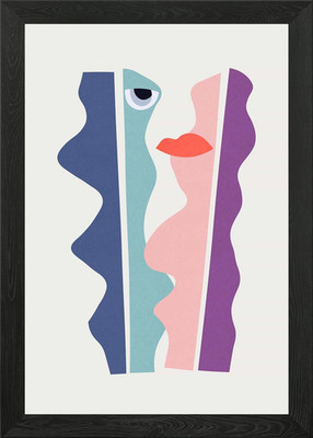 Harmonische Collage 5 gerahmte Wandbilder Poster Leinwanddruck Bild