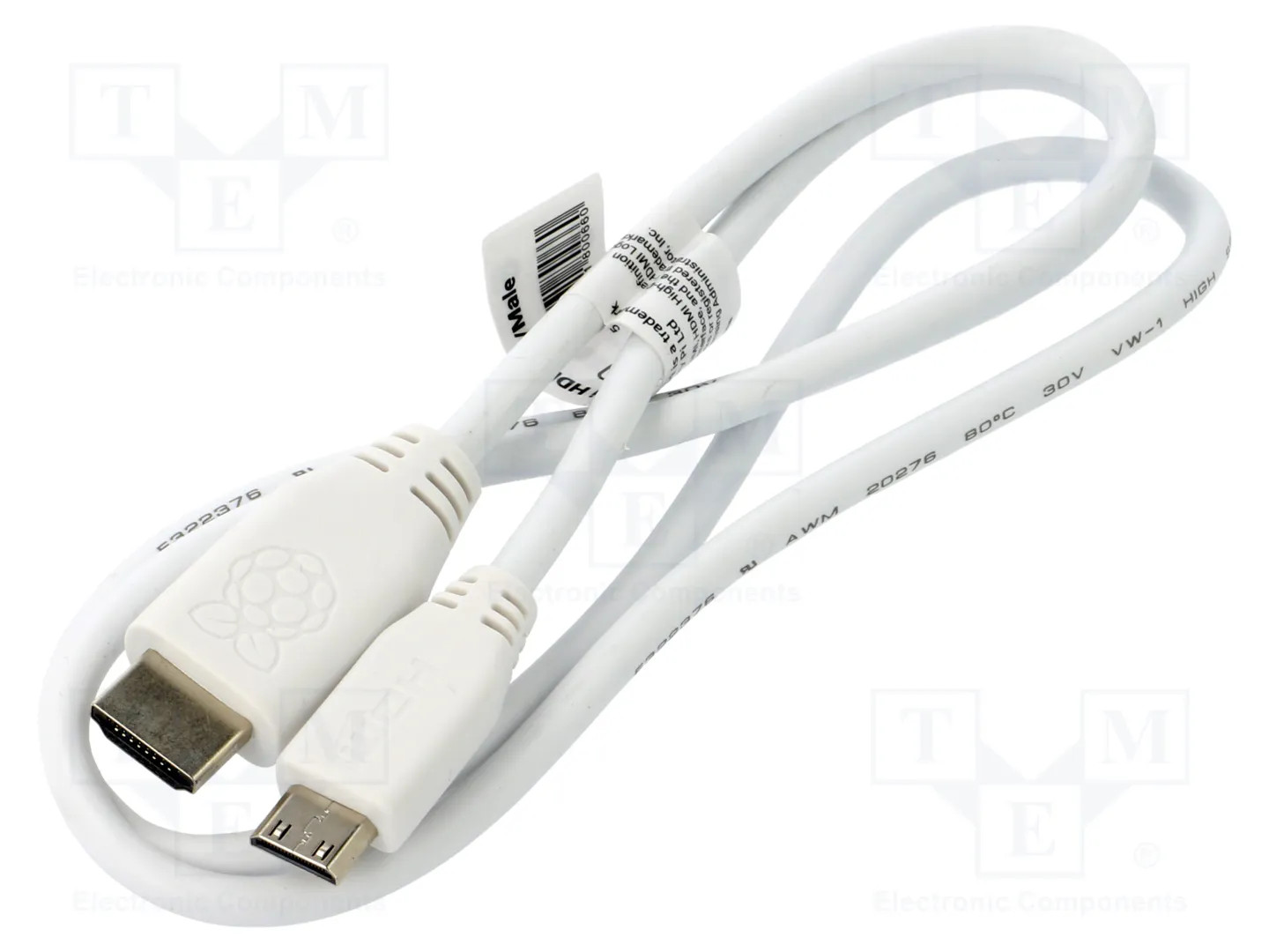 RASPBERRY PI HDMI-TO-MINI-HDMI-1M-WHITE-789-21051004 Accessories