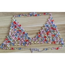 Women's Body Chain Bra Chain Top for Beach Music Festival Belly Dancing Party