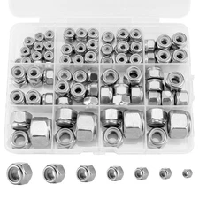 Lock Nuts Stainless Steel Nylon Insert Locknuts Standard Inch Thread 111 Pack