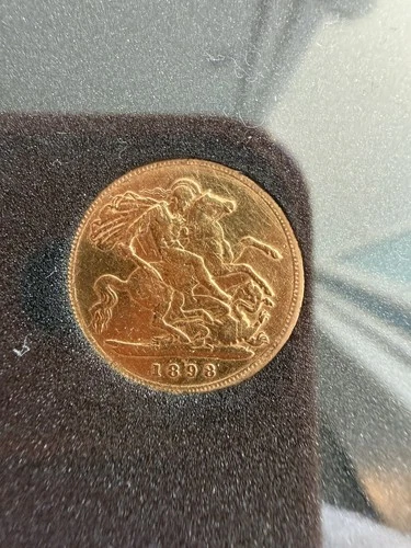 1878 Victoria Gold Half Sovereign — photo from the most recent tracked eBay sale