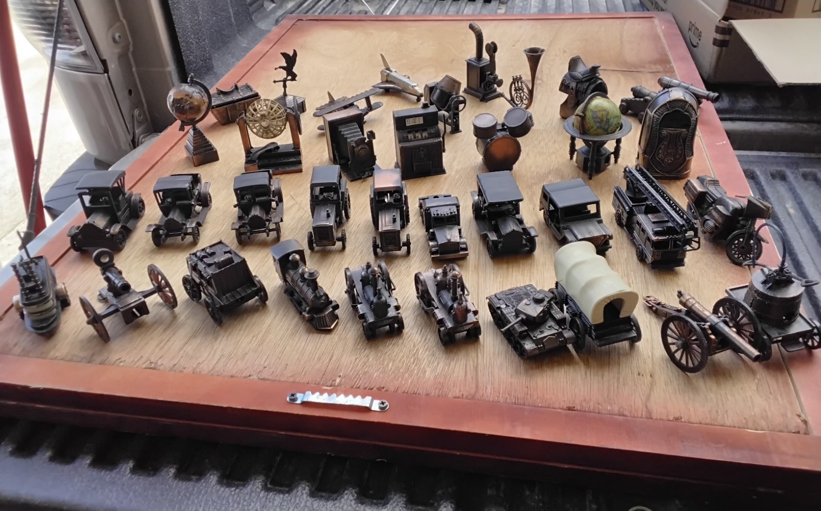 Lot of 35 Vintage Miniature Die Cast Metal Pencil Sharpeners Hong Kong/China