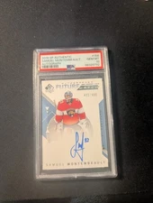 2018-19 Upper Deck SP Authentic Future Watch Auto PSA 10 Samuel Montembeault