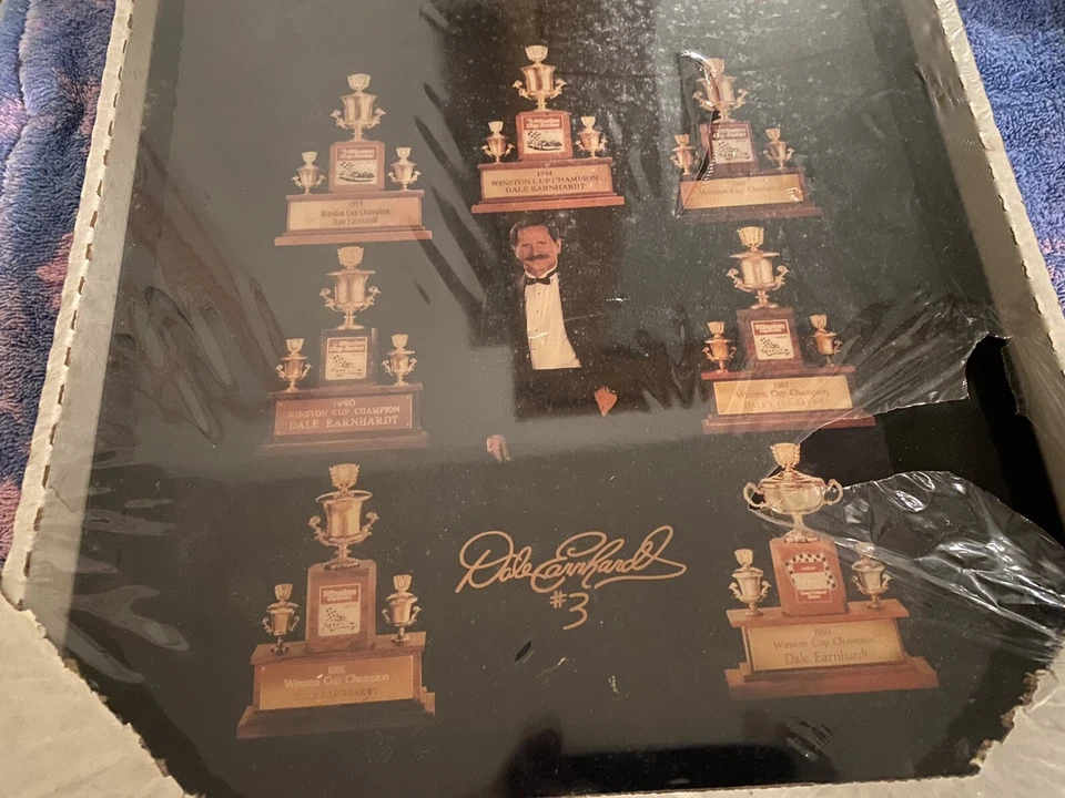 Reloj Vintage Dale Earnhardt 7 Time Winston Cup Champion Placa Nuevo Precintado. Foto 2 de 4