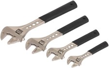Sealey AK9450 4 Piece Adjustable Spanner Wrench Set 6", 8", 10" & 12"