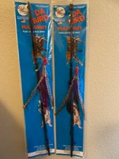 GO CAT DA BIRD ROD CAT TEASER INTERACTIVE WAND COUNT OF 2 PULL APART RODS