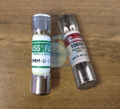 BUSSMANN DMM-B-44/100-R+DMM-B-11A 44mA 1000VAC/DC BUSS FUSE FOR MULTIMETER New