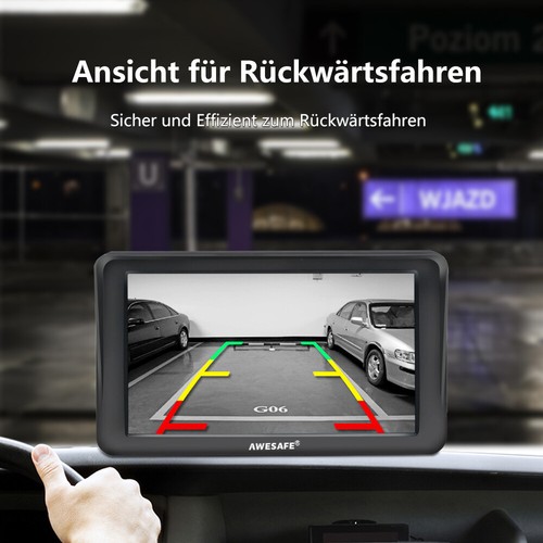 7"AWESAFE GPS NAVI BT PKW Navi Navigationsgerät Europe karte Rückfahrkamera - Bild 5 von 7