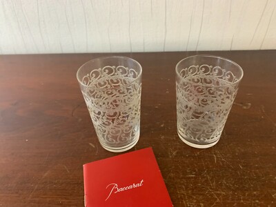 Lot De 2 Verres En Cristal Baccarat - Modèle Rohan - Très Bon état