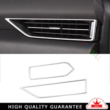L&R AC Air Outlet Vent Cover Trim For Nissan Sentra Sylphy 2020-22 Silver Steel