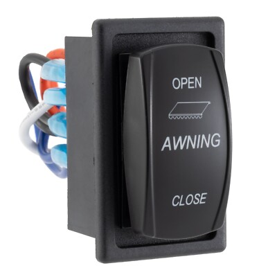 RecPro RV Replacement Awning Switch | 12V DC | 2'' H x 1.13'' W x 2'' D