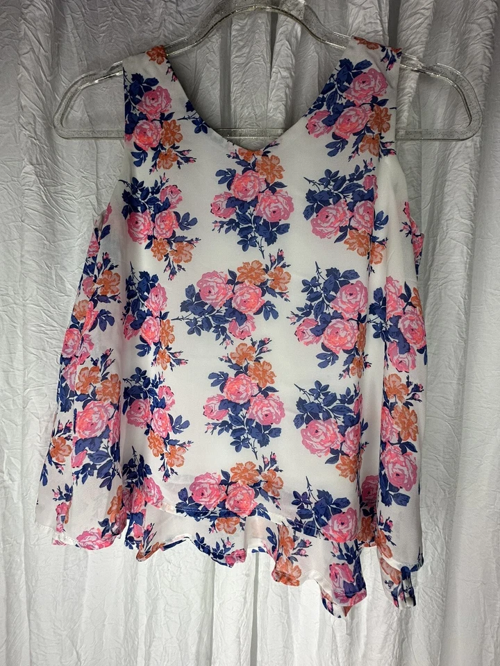 Lot of 2: SPEECHLESS Girls Sz L Floral Flowy Boho Tank Tops Lace - Image 2 of 4