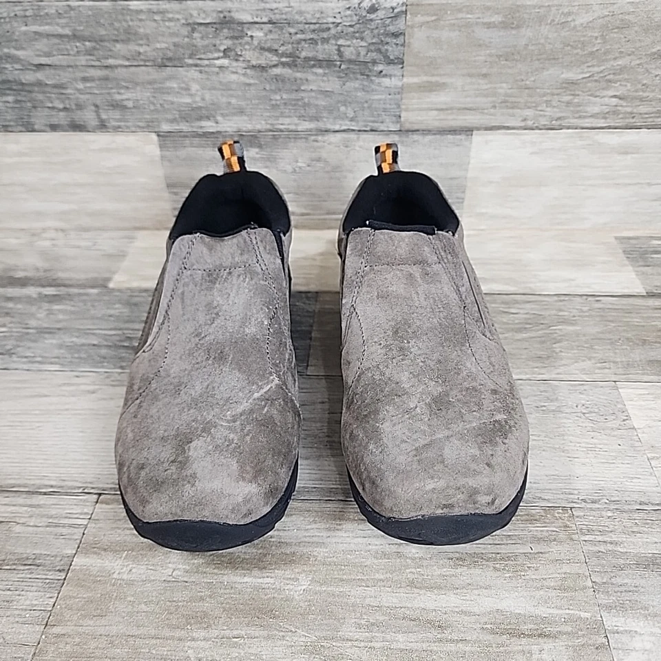 Merrell Jungle Moc Jóvenes Niños Talla 3 Zapatos Marrón Gamuza Cómodos Tenis Bajos Foto 2 de 4