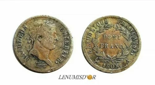 Pièces de monnaie françaises en argent non expertisé sur Napoléon