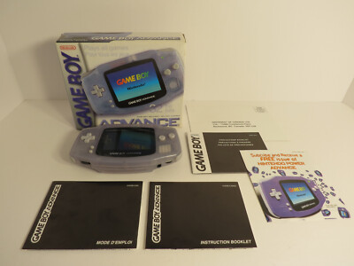 Nintendo Game Boy Advance Glacier GBA Console AGB-001 CIB Canadian