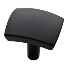 Liberty P27772W-FB 1" Caroline Cabinet Drawer Knob Flat Black Finish