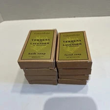 Crabtree&Evelyn VERBENA & LAVENDER 4 Facial & 4 Bath Soap Travel Size Lot of 8