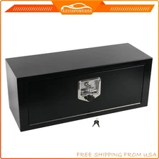 27.75"x10"x10.5 inch Black Underbody Truck Bed Tool Box for Trailer Pickup Trunk