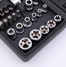 Black 34-Piece Machine Repair Kit - Ideal for Equipment Fixes, Versatile Tools