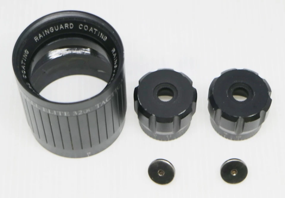 Bushnell Elite 3200 5-15x40 Tactical Rifle Scope Objective Bell + Turret Caps - Image 2 of 3