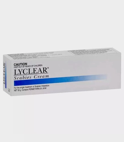 LYCLEAR SCABIES CREAM 30G FOR SCABIES PERMETHRIN 5% WW DERMAL