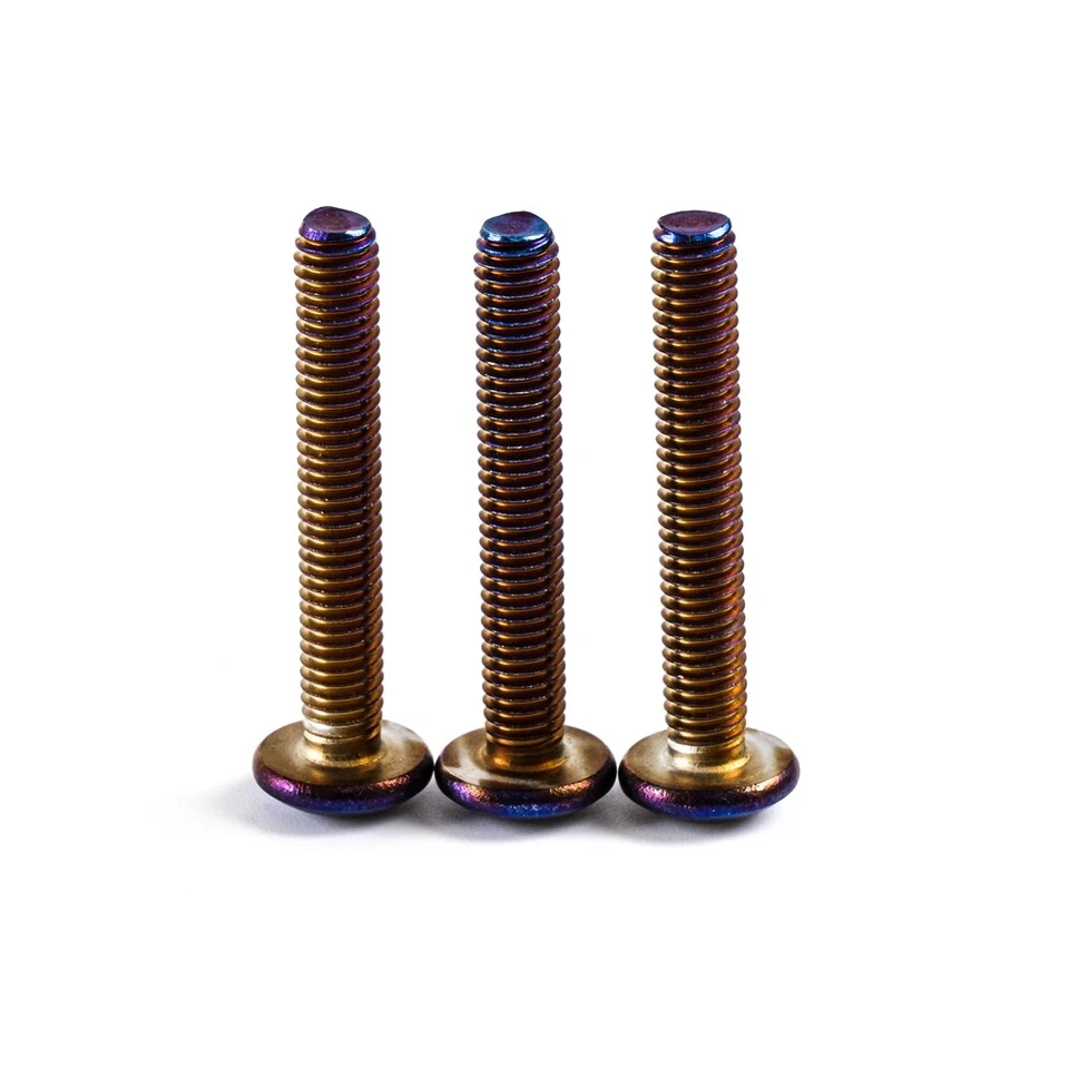 Kits completos de pernos azul titanio universal para motocicleta M5 M6 tornillos tuercas de herrajes Foto 4 de 4