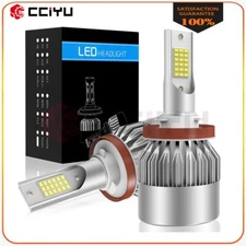 H11 High Low Beam LED Headlight Bulb Conversion Kit Fog Light 6000K 120W