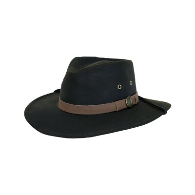 Outback Trading Company Men's Kodiak Brown Oilskin Hat 1480-BRN