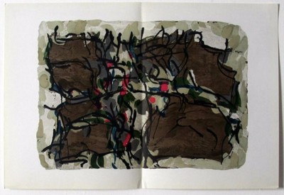 Jean Paul Riopelle 1966 Original Lithograph Derrière le Miroir DLM