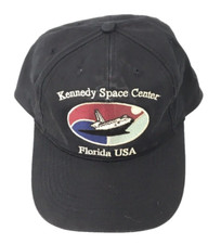 Vintage Nasa Kennedy Space Center All Over Print Snapback Hat Cap RARE Space USA