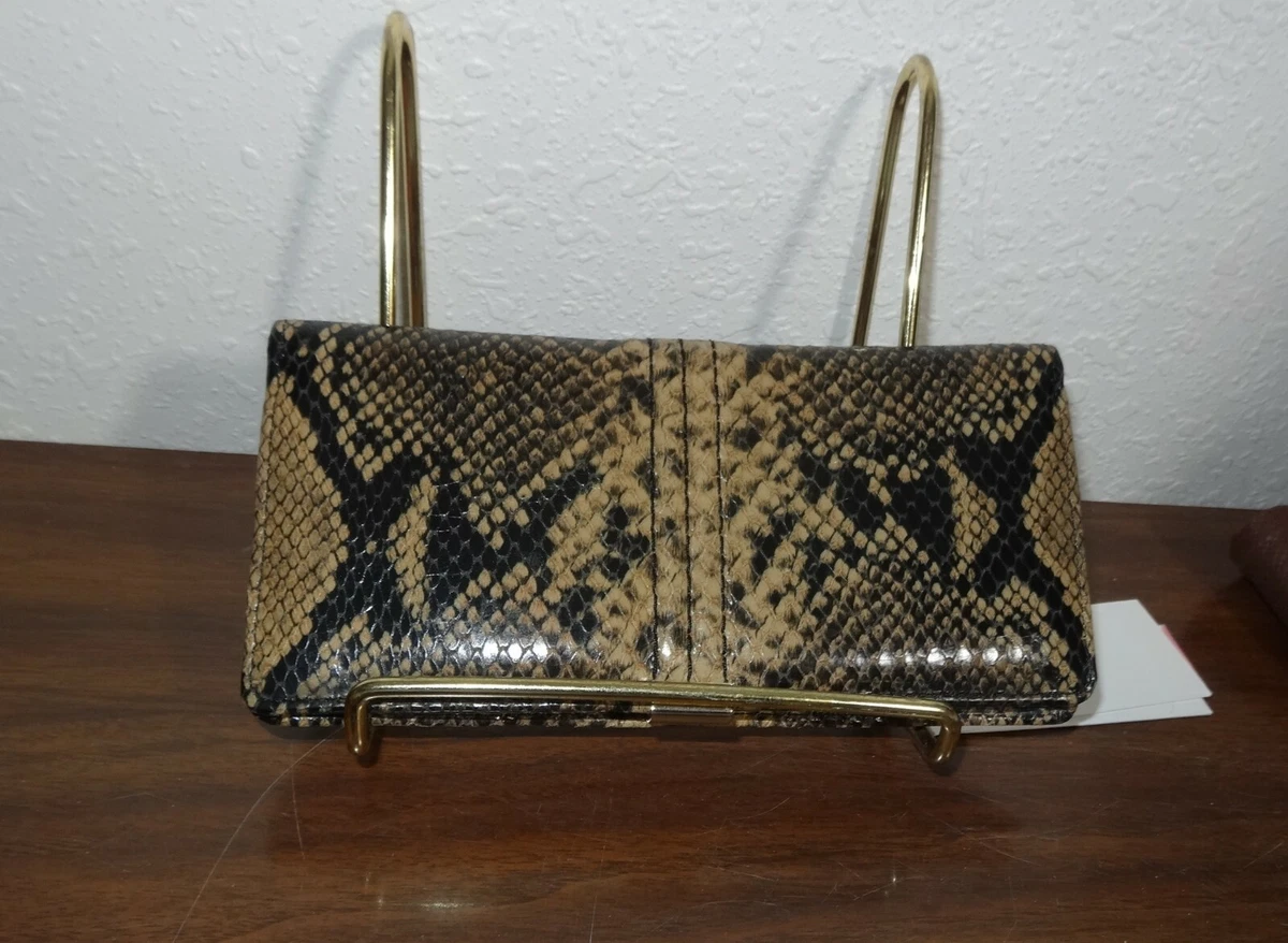 Soldout Brahmin Ady Wallet COFFEE FELIX Python Snakeskin Print Bi
