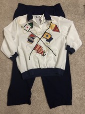Nina St. Claire Vintage Windbreaker Suit. Size Large