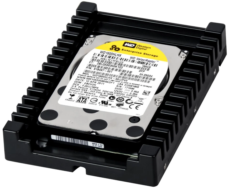 Western Digital VelociRaptor WD1600HLHX 160GB 10000RPM 32MB SATA II 3.5" Inch - Image 3 of 3