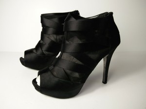 black satin booties