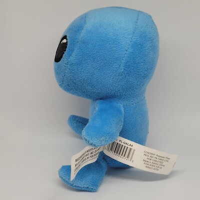 Alien Plush Blue Stuffed Animal Toy Black Sparkle Eyes 6