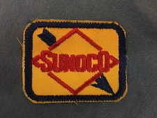 Vintage SUNOCO Gasoline Mechanics Uniform Patch Petroleum Sun Oil NASCAR Racing
