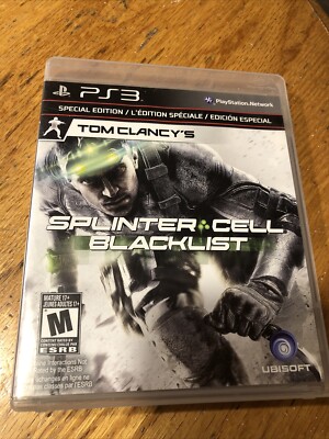 Tom Clancy's Splinter Cell: Blacklist (Sony PlayStation 3, 2013) Complete Very G