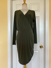 MICHAEL KORS green stretchy dress size L