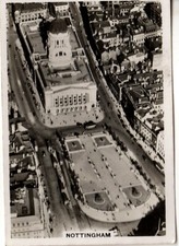 00455 Britain From The Air Senior Service Cigarette Card, 1939, Nottingham