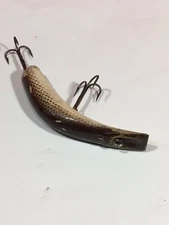 Kautzky Lazy Ike 3 Vintage wooden Fishing Lure - Wear From Use -3 in