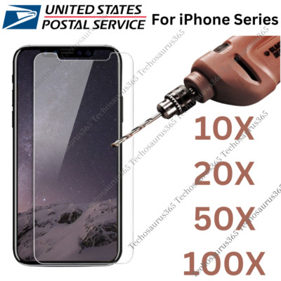 Lot Tempered Glass Screen Protector For iPhone 16 15 14 13 12 11 XR XS X 8 7 6