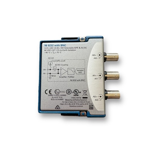 National Instruments NI 9232 Sound and Vibration Input Module, BNC