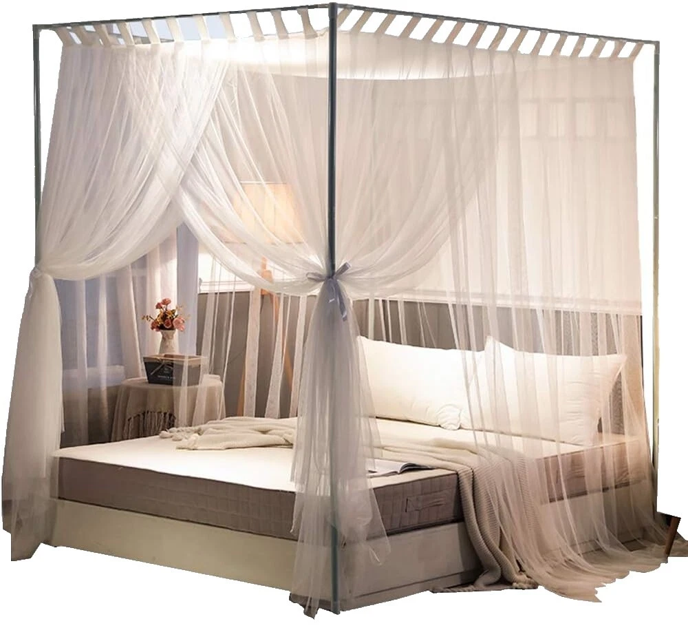 White Modern Bed Netting & Canopies