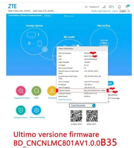 zte mc801a sim 5G cpe router wifi6 - Foto 5 di 7