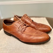 Cole Haan Men's Size 12M Brown Leather Split Toe Dress Oxford Shoes Lace Up