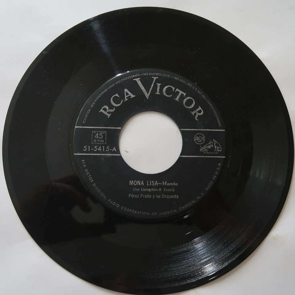 PEREZ PRADO MAMBO DE PARIS, MONA LISA VINYL 45 RCA VG 10-138 - Image 3 of 4