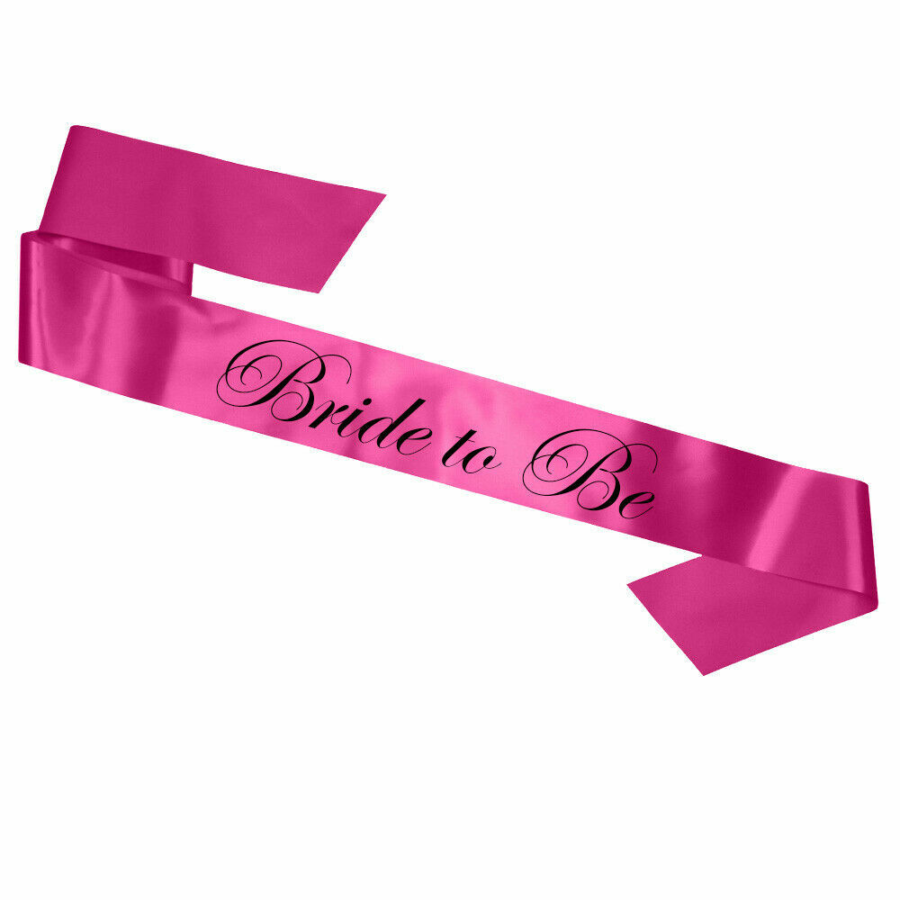Hot Pink Bride to Be Sash for Hen Party Night Do Sashes Gift Present Favour New