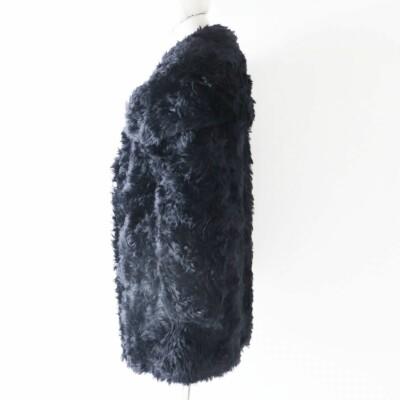 【PRADA MILANO】モヘア混 シャギーコート サイズ38 イタリア製 PRADA Women's Collection Model Mohair Blend Fur Coat Black 38 | eBay